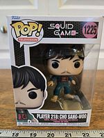 Front view of boxed Funko Pop showing character, branding and figure number