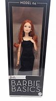Front view showing Barbie Basics Model 04 doll in box