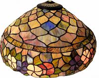 Oblique view showing overall dome shape and glass pattern