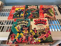 All five Dell Comics issues displayed