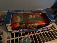 Boxed 1/18 scale Racing Champions Jeff Gordon car viewed from top