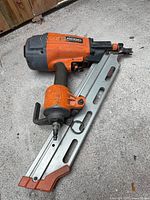 Full view of Ridgid R350CHD framing nailer showing body and magazine