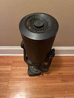 Top view of telescope showing optical tube and power base