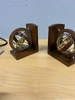 Full view of the pair of bookends on tabletop