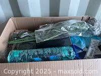 Box overview showing multiple packaged items