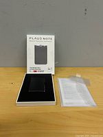 Retail box front showing Plaud Note branding and features