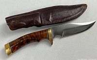 Knife and sheath full view