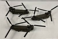 Four Chinook models arranged; shows overall style and quantity