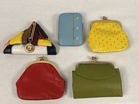 All five purses displayed together