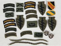 overview of all patches, pins and garters