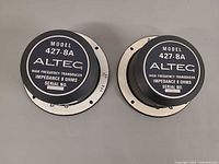 Top view of both Altec 427-8A transducers showing model labels