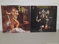 Front covers of both LPs