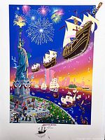 Full view of the lithograph showing artwork, margins and colours