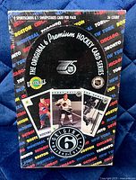 Front of sealed 36-pack Original 6 Premium Hockey Card Series box