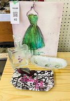 Group shot showing all five items on wooden surface