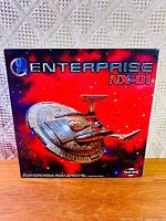 Front of Polar Lights Enterprise NX-01 model kit box
