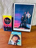 Overall lot: CD box, poster, magazine