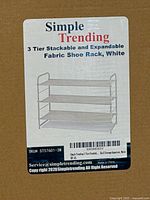 Box label showing product name, model and illustration