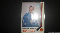 Front view of Johnny Bower card in sleeve