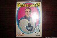 Front of Jacques Plante O-Pee-Chee card