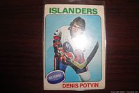 Front of 1975-76 O-Pee-Chee Denis Potvin card