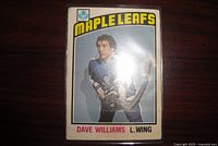 Front of the Dave Williams rookie card in sleeve