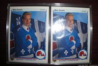 Two O-Pee-Chee Premier Mats Sundin rookie cards in plastic sleeve