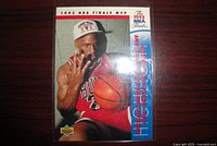 Front of 1993 Upper Deck Michael Jordan NBA Finals MVP card