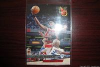 Front of Michael Jordan Fleer Ultra card in sleeve