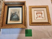 Both framed prints side by side showing relative size and frames