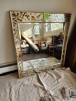 Full view of mirror showing frame design and size