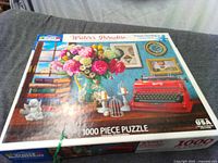 Front of White Mountain Writer's Paradise 1000-piece puzzle box