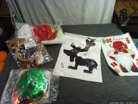 All five packaged Christmas items displayed together