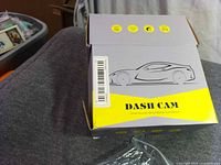 Retail carton marked Dash Cam