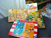 Overview of all four puzzle boxes