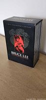 Front angled view of boxed 5-disc Bruce Lee DVD set