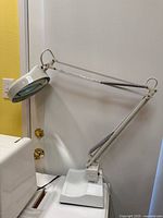 Full view of Lite Source magnifying desk lamp fully extended