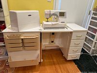 Front view of Regal R60 cabinet with drawers and storage bins