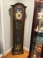 Full view of Ridgeway grandfather clock in room