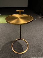 Full view of table showing tray top, handle, and base