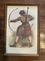 Mac Quarie clansman print rear-view archer in frame