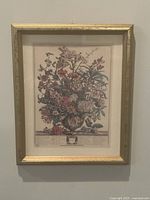 Framed botanical print full view