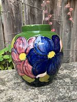 Front view showing main floral design and body shape