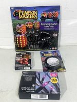 Four packaged Halloween items grouped