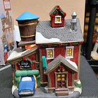 Front view of ceramic car wash building