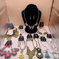 Overview of all ten Paparazzi necklace and earring sets