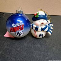 Front view of both ornaments