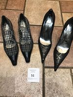 Both pairs of shoes side by side showing overall appearance