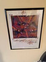 Full view of framed Justin Coopersmith Color Confetti print on wall