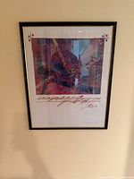 Front view of framed Justin Coopersmith signed print